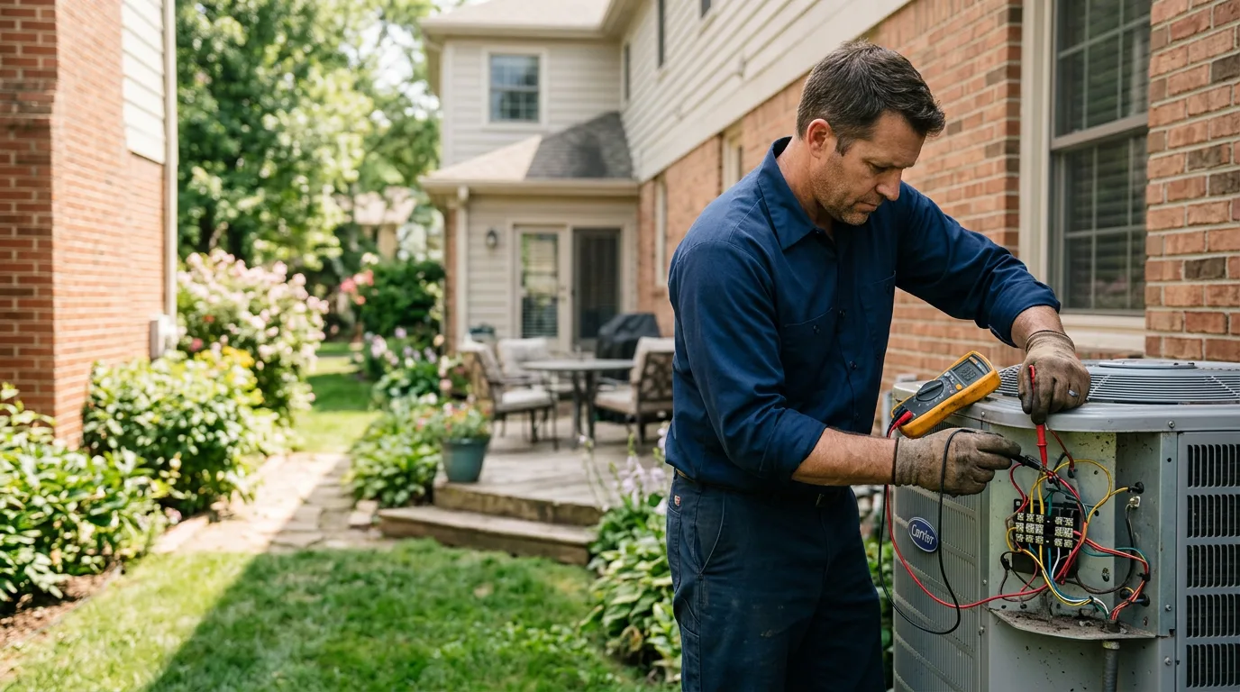 HVAC technician working near Bradenton Beach, FL